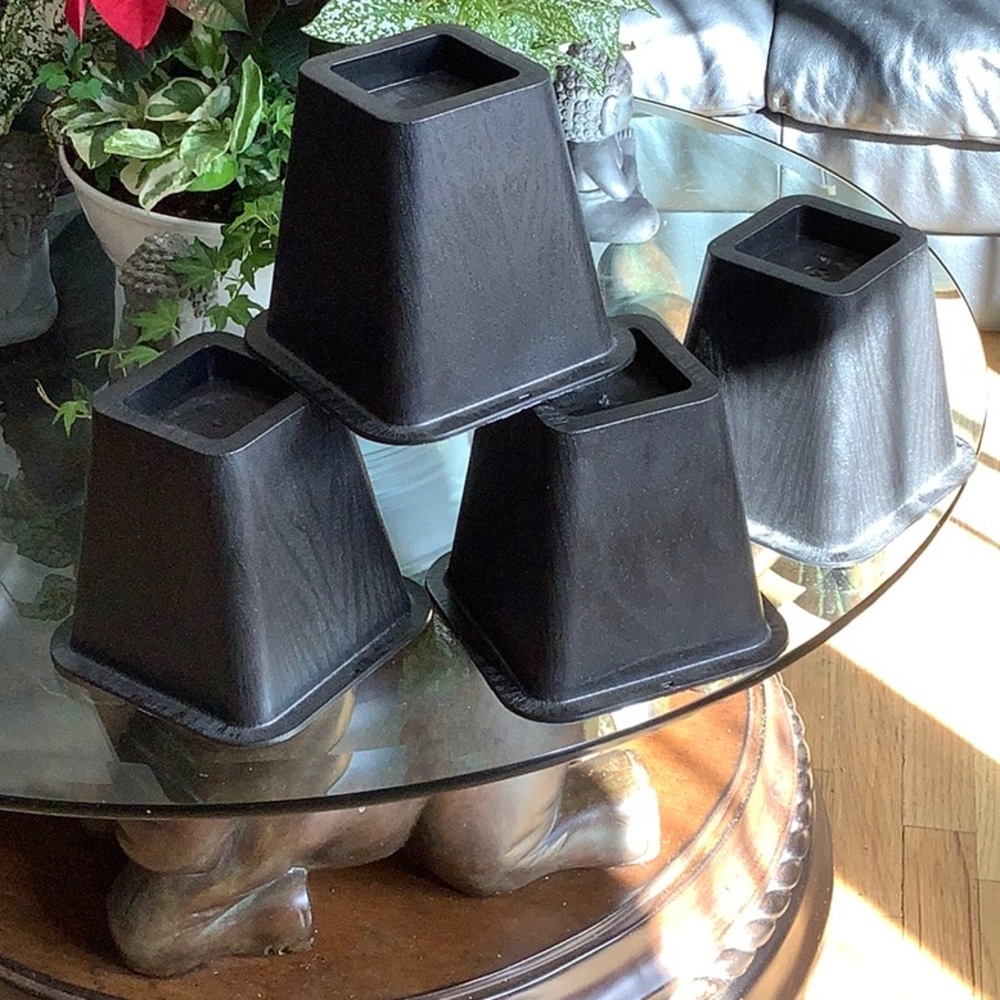 4 piece bed risers